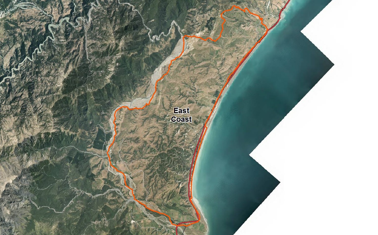  Map of Kaikōura District Council East Coast Water Supply